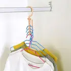 Органайзер для одежды, отверстия, вешалки с несколькими отверстиями для поддержки одежды, круглая сушилка, пластиковые вешалки, вешалка для хранения одежды, инструменты