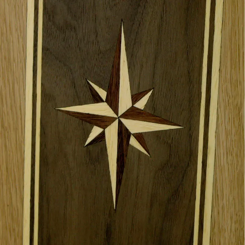 Нарды из массива дуба Роза ветров (50 х 29 см) | Спорт и развлечения