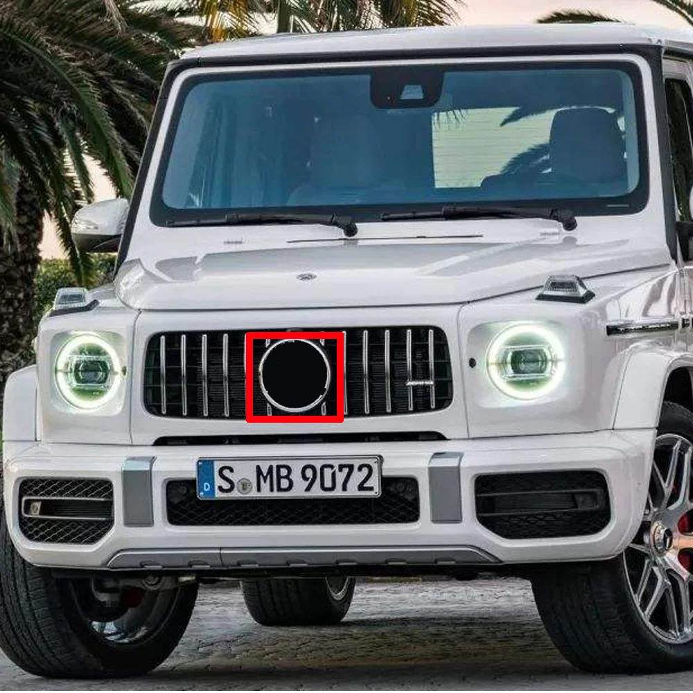 Зеркальная черная хромированная Звездная эмблема 185 мм Стайлинг автомобиля