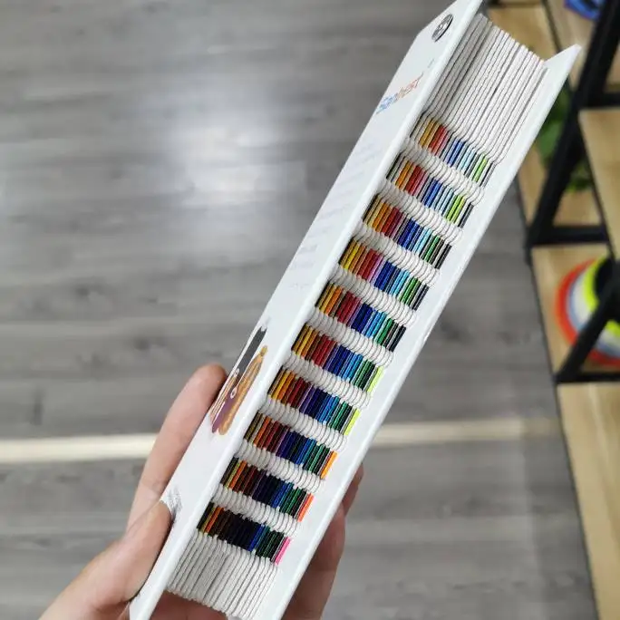 Цветная карточка для вышивальной машины 84 цвета s крашеные нитки вышивки