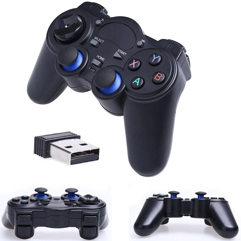 Беспроводной игровой контроллер 2 4G джойстик для Android TV BOX + 1 приемник|Пульты ДУ| |