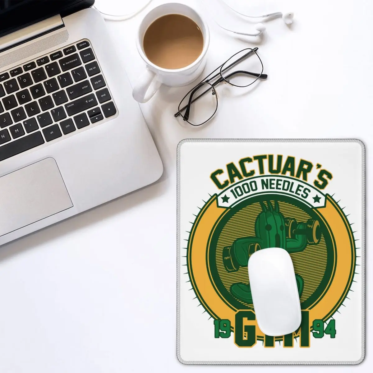 

Cactuar's Gym Gaming Mouse Pad Final Fantasy Video Game Non-Slip Soft Mat Rubber Office Home Deco Mat