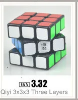 Qiyi Qidi 2x2x2 магический скоростной кубик Карманный головоломка без наклеек Профессиональный скоростной кубик 2х2 образовательные забавные игрушки для детей