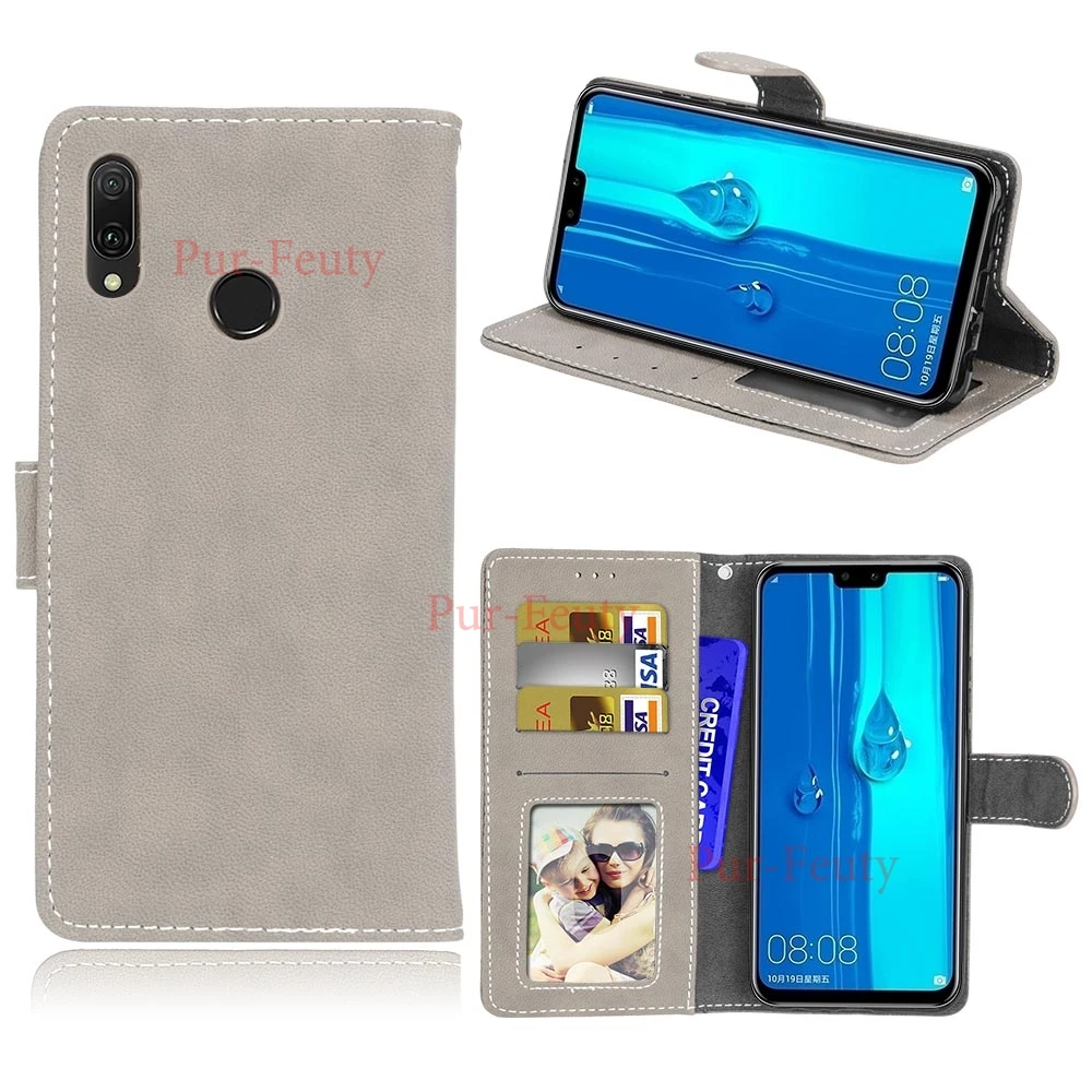 Флип чехол с фоторамкой для huawei Y9 2019 JKM LX3 L23 телефона кожаный кошелек Enjoy 9 Plus L22