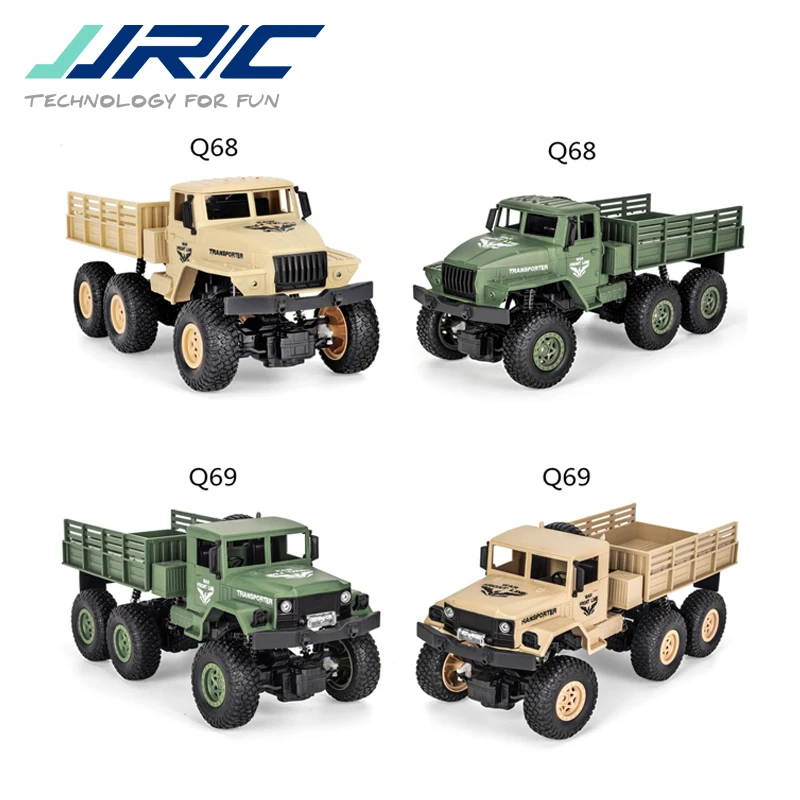 JJRC Q68 Q69 1/18 2 4G 4CH 6WD 130 матовый двигатель желтый/зеленый Радиоуправляемый