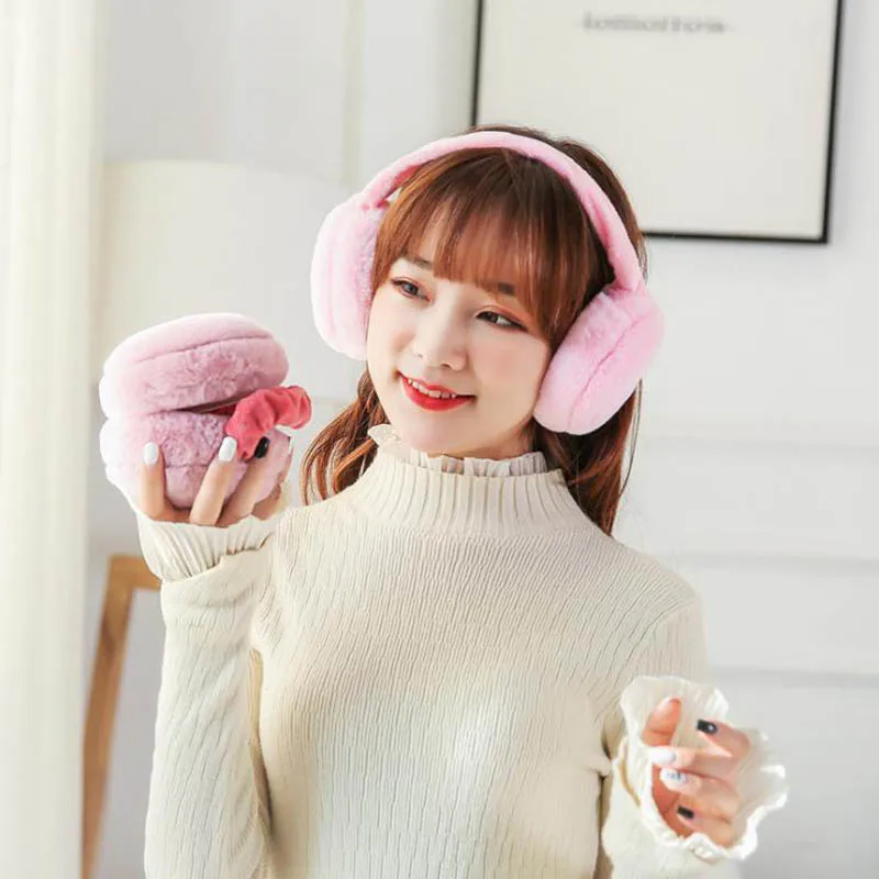 Calymel Мода унисекс Симпатичные новые милые Складная Красочные Наушники Earwarmers