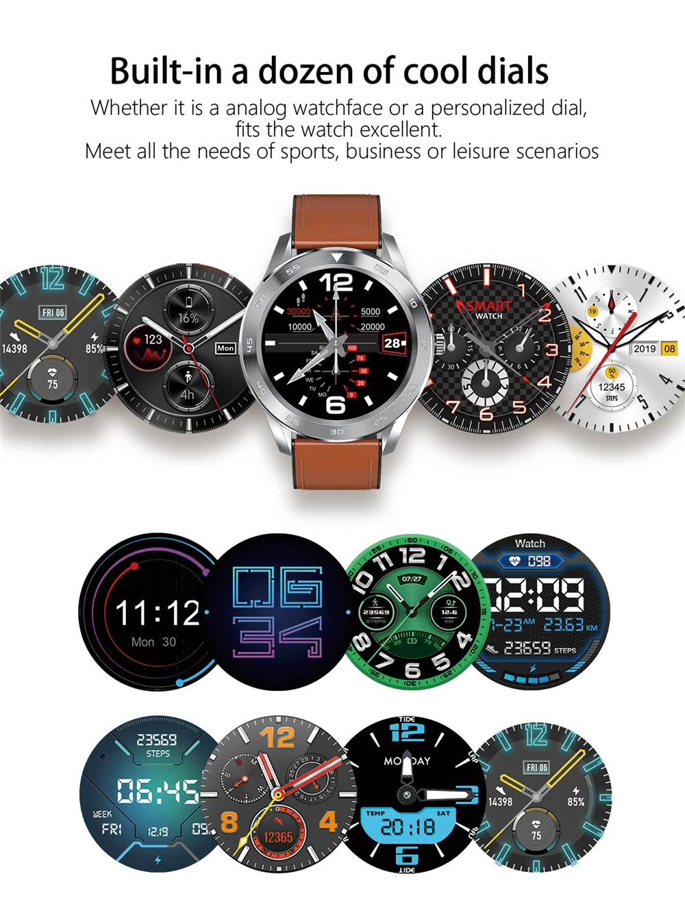 DT98 мужские умные часы IP68 Smartwatch ECG фитнес-трекер для измерения сердечного ритма полный сенсорный бизнес умные часы Bluetooth Вызов наручные часы
