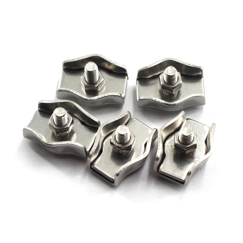 (От 30 шт. до 2 шт.) стандартный зажим для троса из нержавеющей стали 304 простые