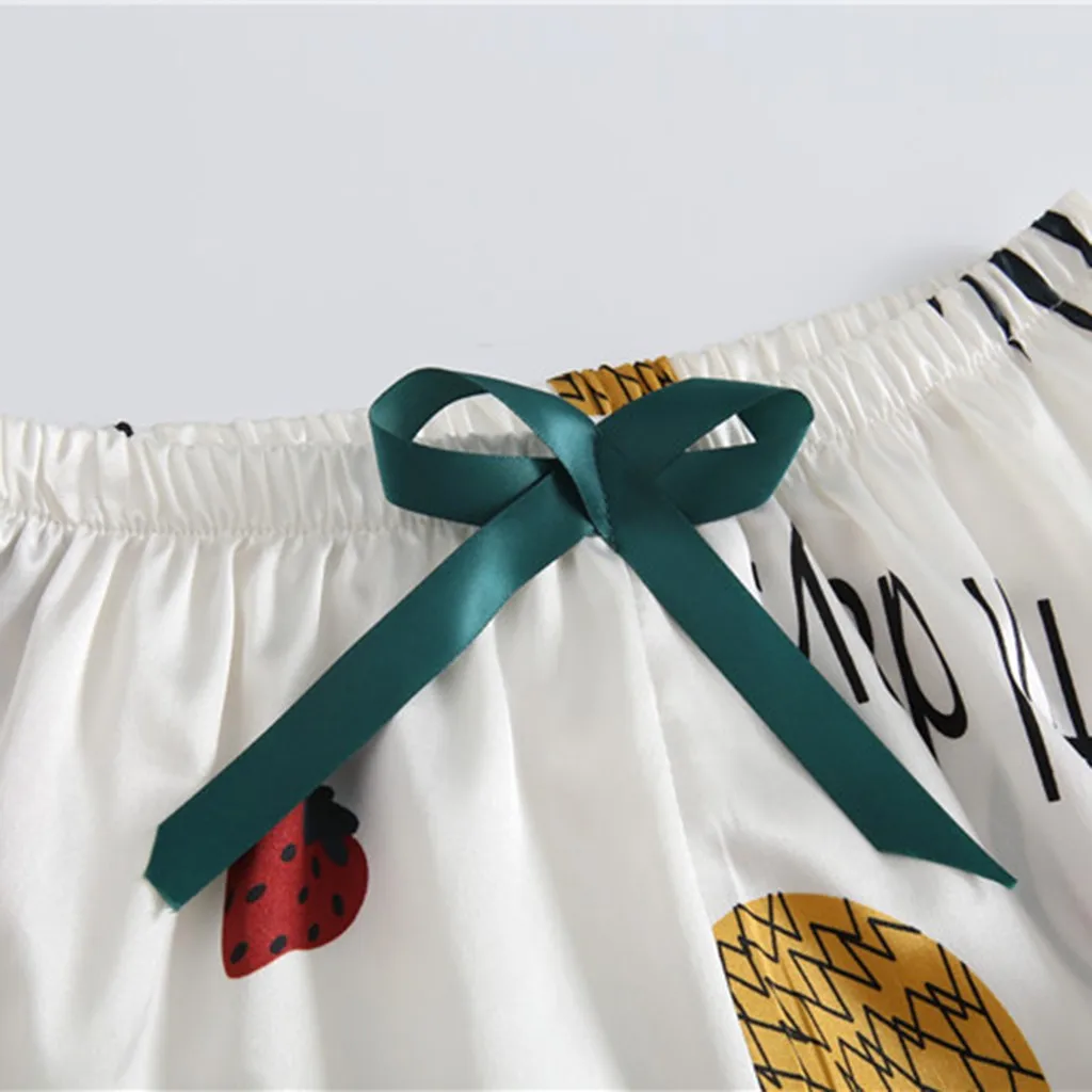 

7PC ice silk printing pajamas seven-piece women's underwear camisole printed shorts pants pajamas eyewear luxury comfortable 02*