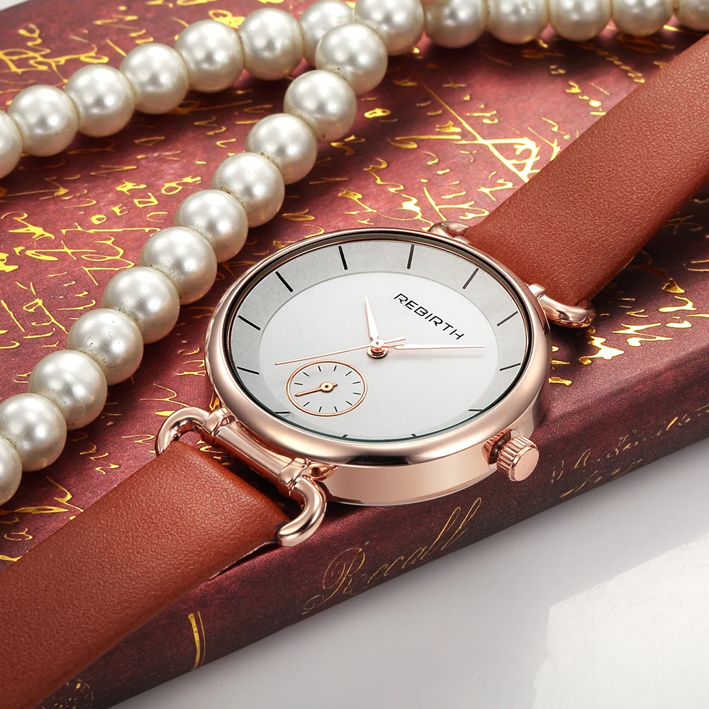 Модные женские часы элегантный кожаный ремешок браслет женский 3bar