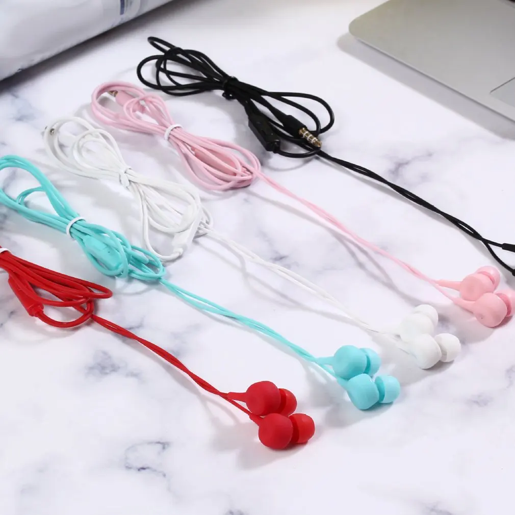

3.5mm Wired Earphones Hifi Headphones 1.2M In ear Deep Bass Stereo Earbuds Gaming headset For Iphone Samsung LG xiaomi and Pc