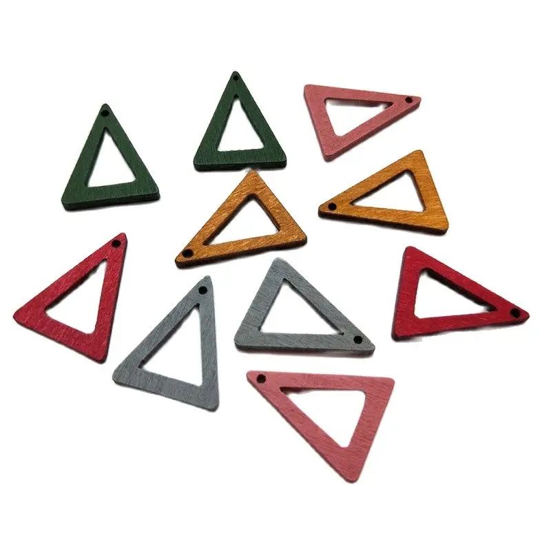 

20pcs Earrings Making Wooden Pendants Charms Spacers Wood Crafts Handmade Hair Accessories for Women Jewelry Findings Wholesale