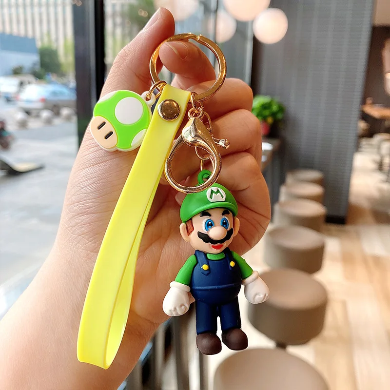 Модный супер Bros брелок мультяшный 3D Очаровательная подвеска для сумок детский