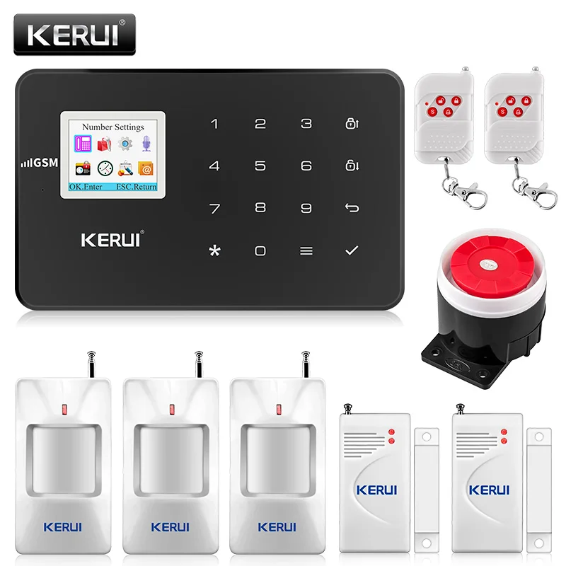 

Система охранной сигнализации KERUI G18, GSM, Беспроводная сигнализация для дома, защита от кражи, английский, русский, испанский, французский язы...