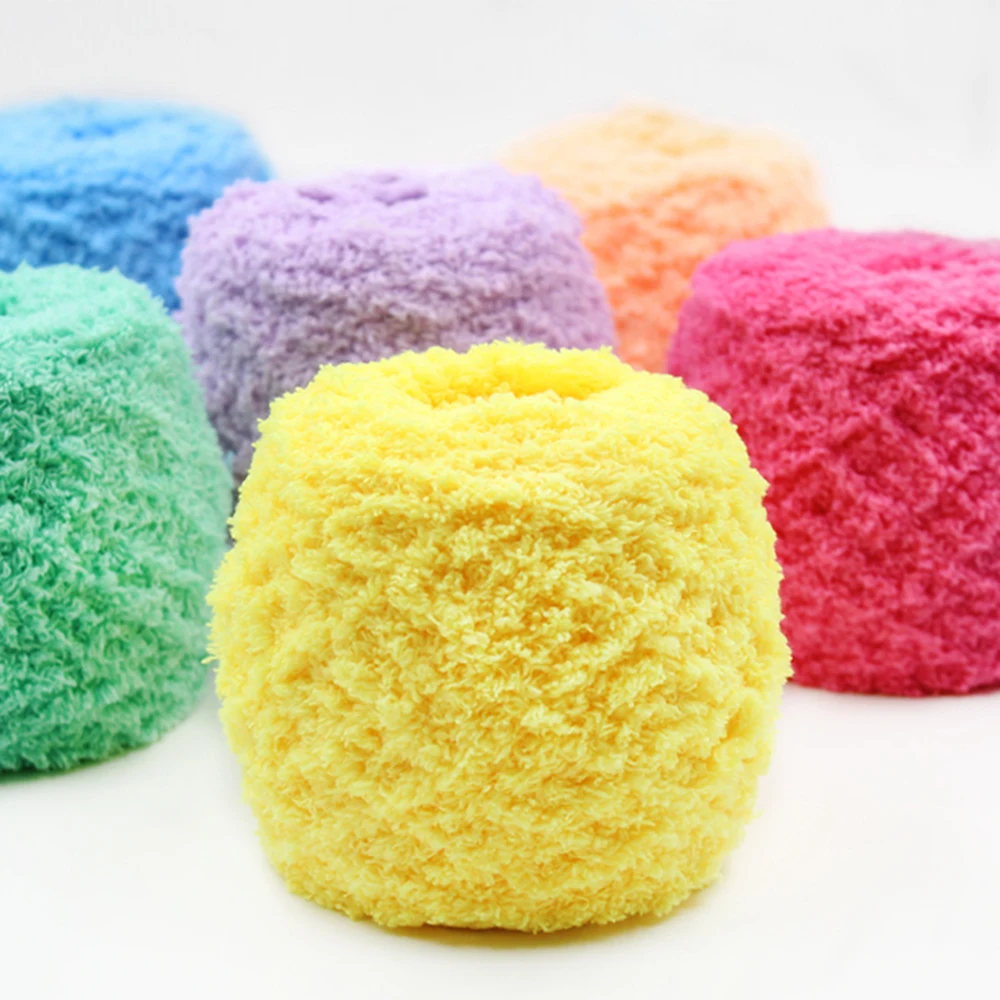 100 г теплый и мягкий натуральный кашемир 3PLY ручной работы Коралловый плюшевая