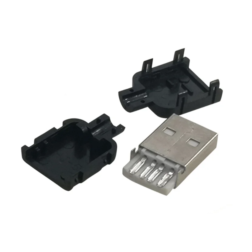 10 комплектов сделай сам USB 2 0 разъем папа тип 4-контактный адаптер в сборе типа