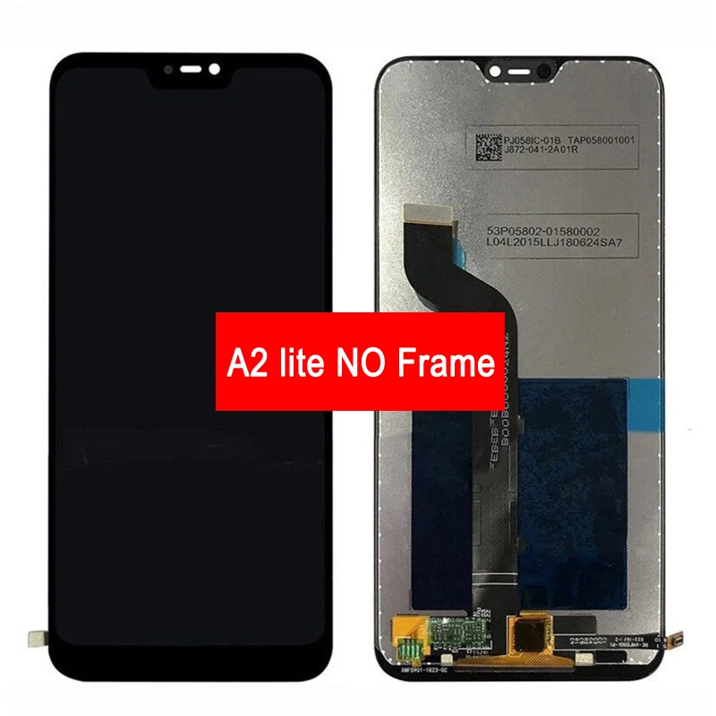 Для Xiaomi mi A2 Lite, ЖК-дисплей, 5,84 дюймов, оригинальная сенсорная панель, дигитайзер, 10, сенсорный для Red mi 6 6 pro, ЖК-дисплей