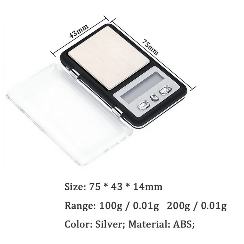 0.01g Electronic Kitchen Scale Digital Food Stainless Steel Weighing LCD High Precision Measuring Tools New | Инструменты