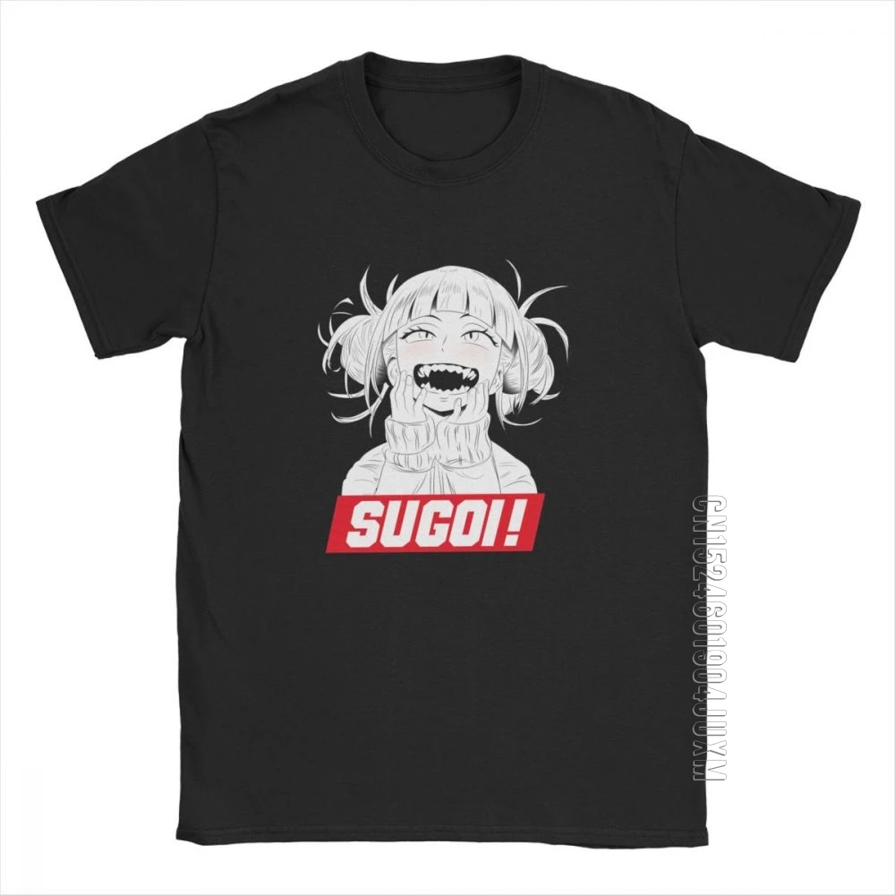 

Himiko Toga Sugoi Boku No Hero Basic T Shirt For Men Short Sleeve Tops Designs Tee Shirt 100% Cotton Crew Neck T-Shirts