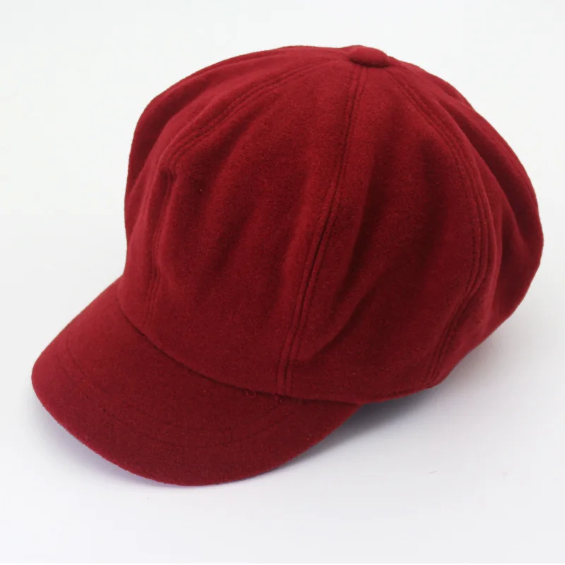 

Hot sale autumn and winter simple wild fashion wool beret retro feeling painter hat female children small wool felt