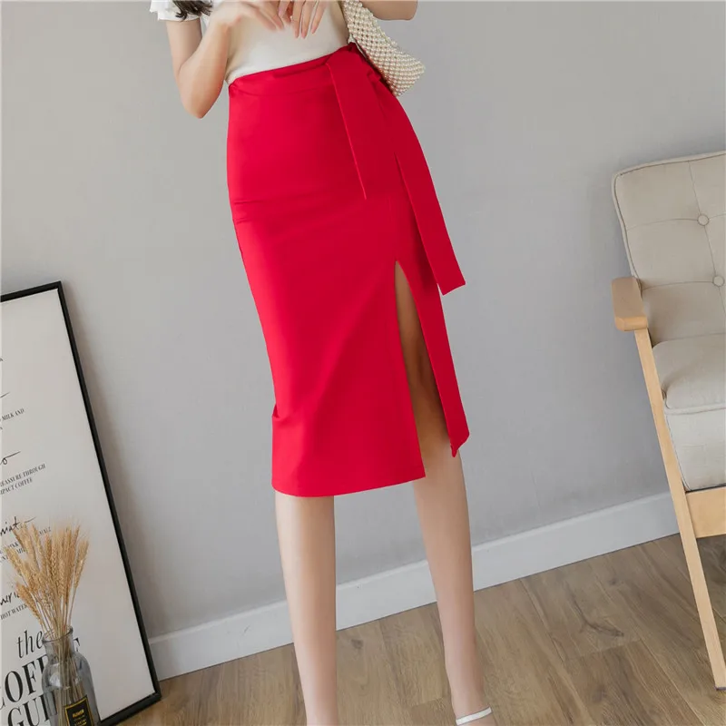 Офисные женские туфли Высокая Талия посылка юбка с высокой талией в Корейском