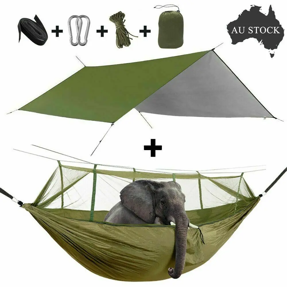 

Details about Double Person Outdoor Travel Camping Tent Hanging Hammock With Mosquito Net