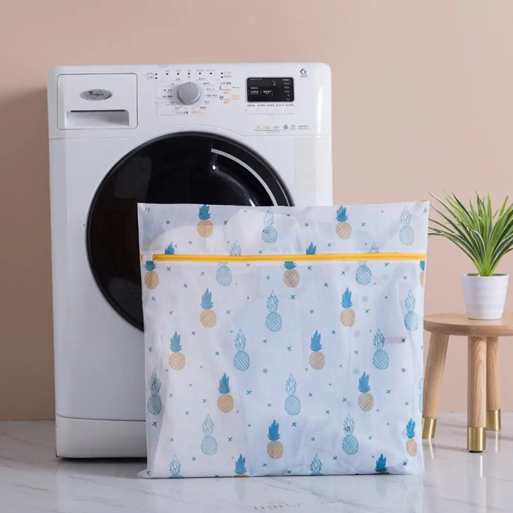 

Fine Mesh Laundry Bag Printing Zippered Polyester Washing For Underwear Machine Bag Pouch Clothes Bags Net Sock Bra Washing E2Q5