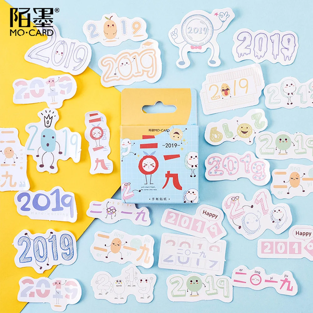 

46Pcs Stationery Stickers Diary Planner Decorative Kawaii 2019 Stickers Scrapbooking DIY Craft Stickers School Supplies