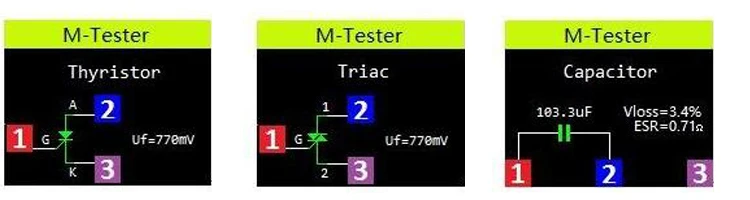 LCR-TC1 TC1 красочный дисплей Многофункциональный TFT подсветка транзистора тестер для диода Триод конденсатор резистор транзистор