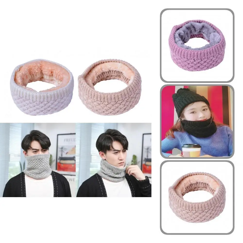 

Модные вязаные шарфы унисекс с толстым слоем, круглые петли, эластичные вязаные шарфы из акрилового волокна, приятные для кожи для мужчин