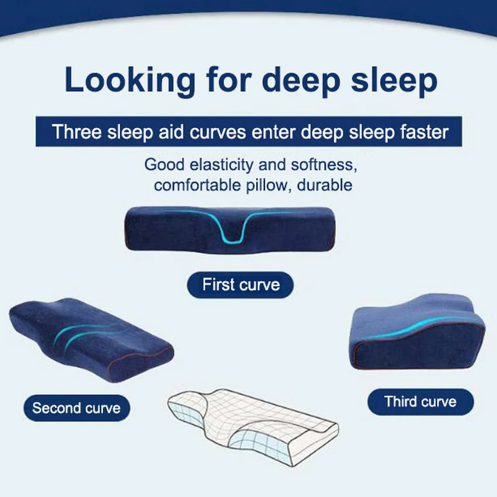 

Memory Foam Butterfly Pillow Cervical Spine Relaxation Adult Neck Pillow Men and Women Slow Rebound Memory Pillow Single