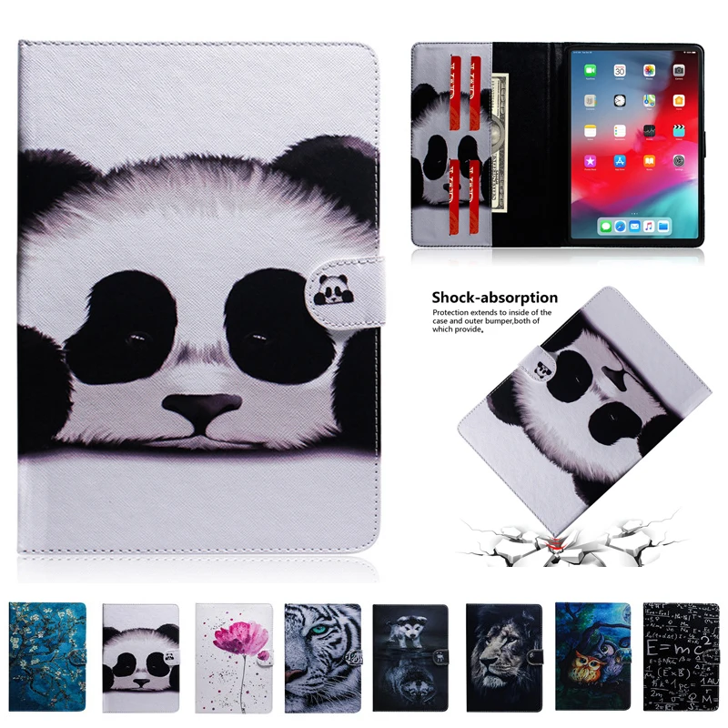 

Цветной рисунок тигра льва панды чехол для планшета для iPad Pro 11 чехол Обложка Чехлы для iPad Pro 11