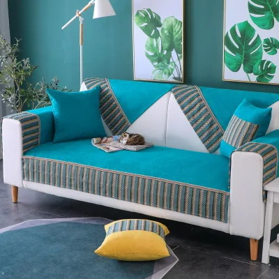 

New Chinese sofa cushion, modern minimalist anti-slip cushion, four seasons universal sofa towel