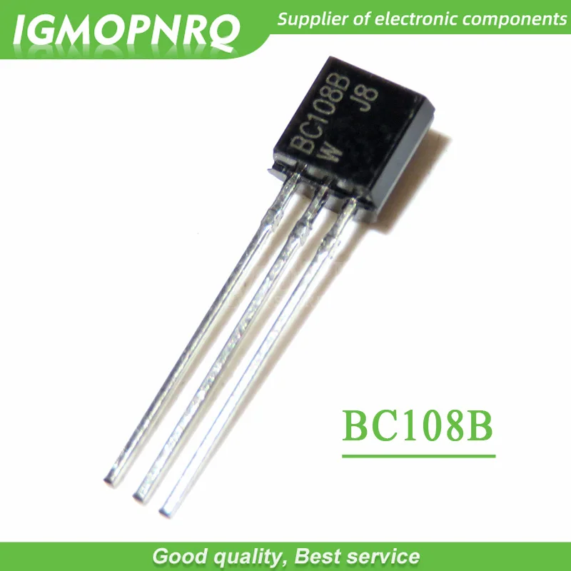 ТРАНЗИСТОР BC108B TO-92 BC107B BC108B BC109B BC237B BC107 BC108 BC109 BC237 TO92, 10 шт.