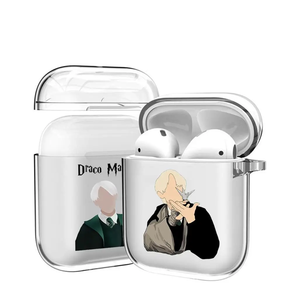 Мягкий прозрачный чехол Draco Malfoy с милым мультяшным рисунком для Apple AirPods 2 1 Pro 3