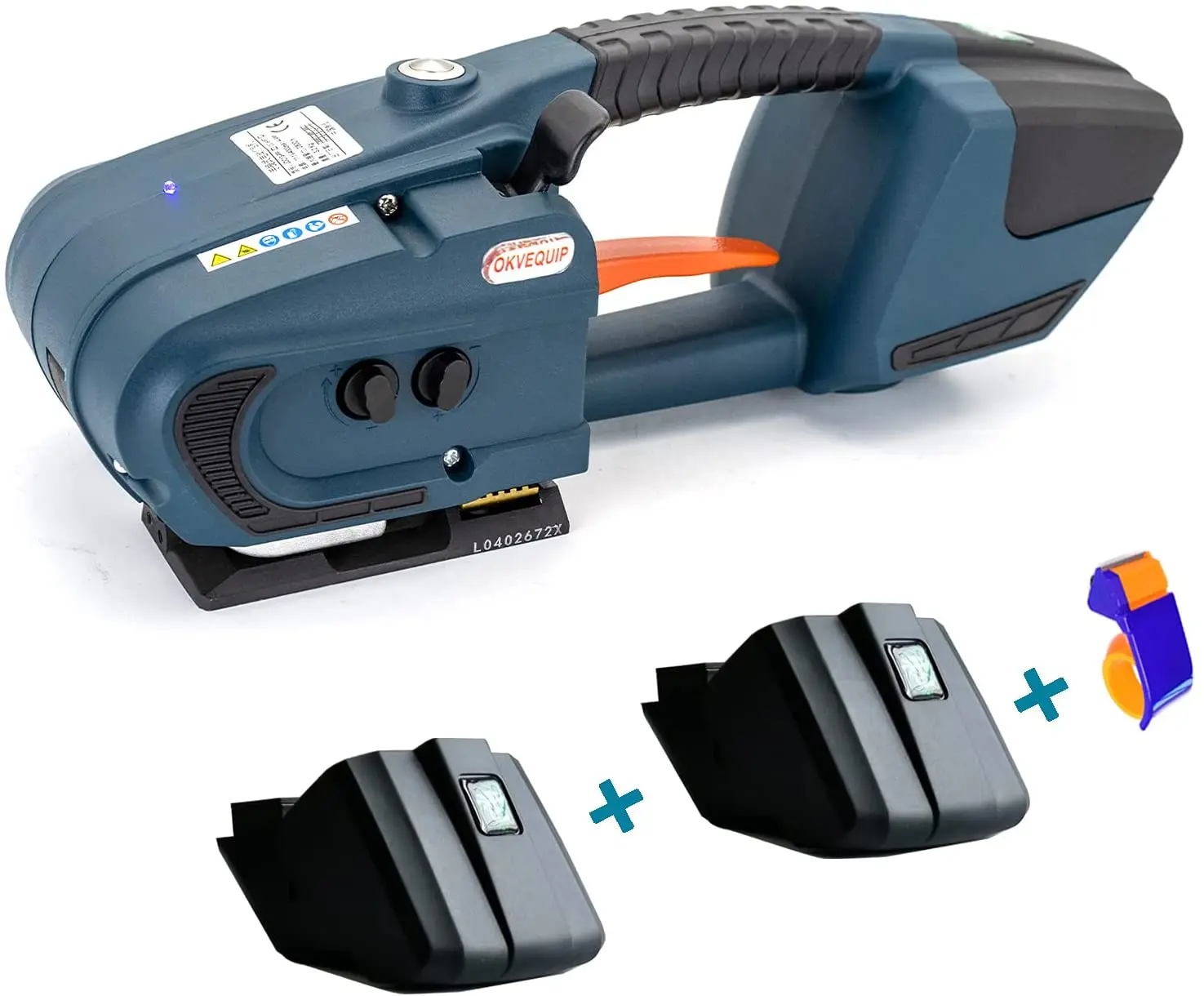 

JDC Strapping Machine with Two Battery for 1/2'' 5/8'' 13/16mm PP/PET Packaging Tool Automatic and Portable Handheld Hot Melting