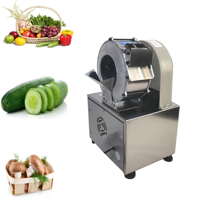 Automatic Vegetable Cutting Machine Electric Potato Onion Carrot Ginger Slicer Commercial Shredder Multifunction Cutter