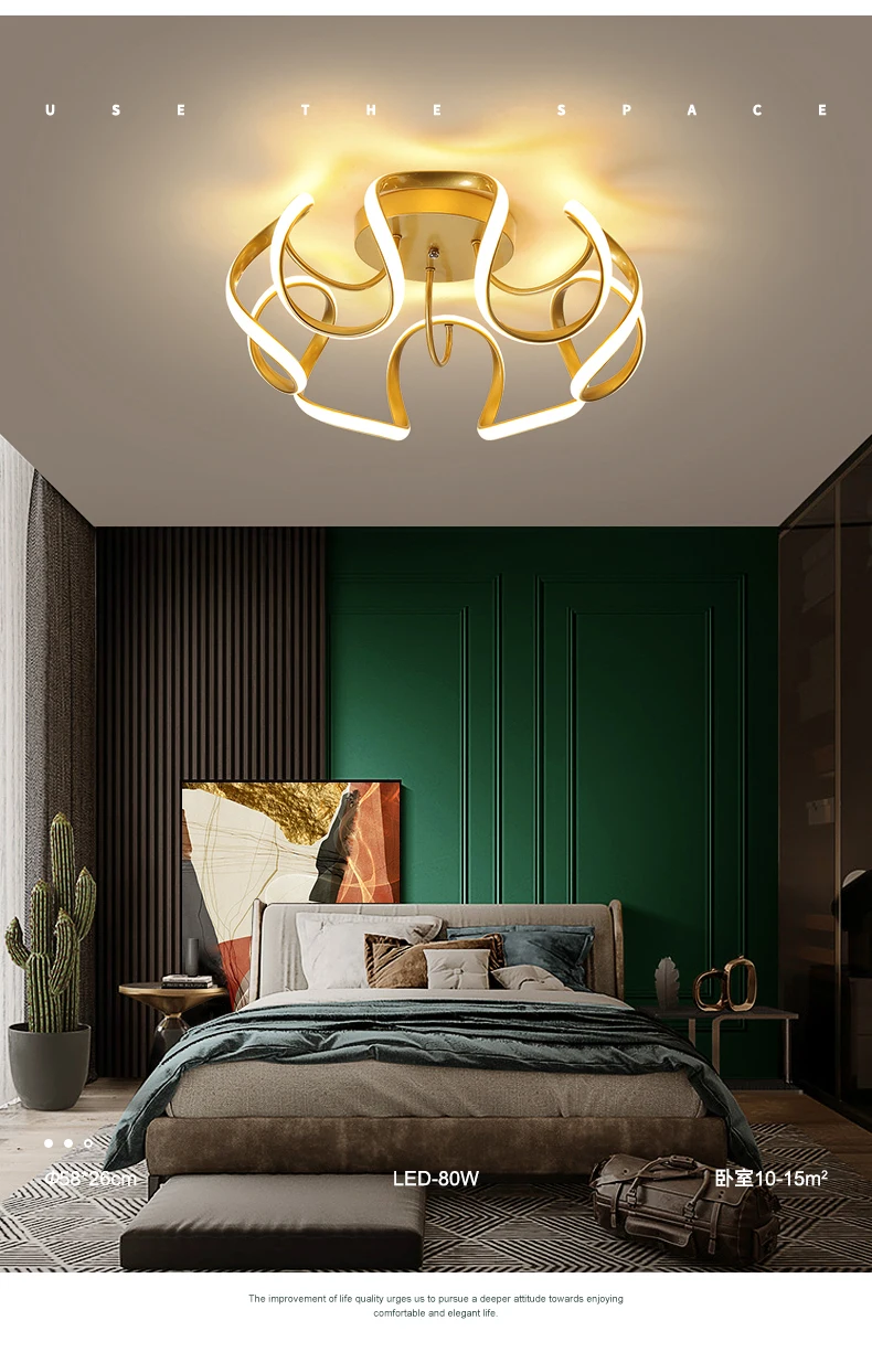 

New design Led 110V 220V Ceiling Lamp decoration Indoor Home Lighting for Living room Bedroom Chandelier lamp free shipping