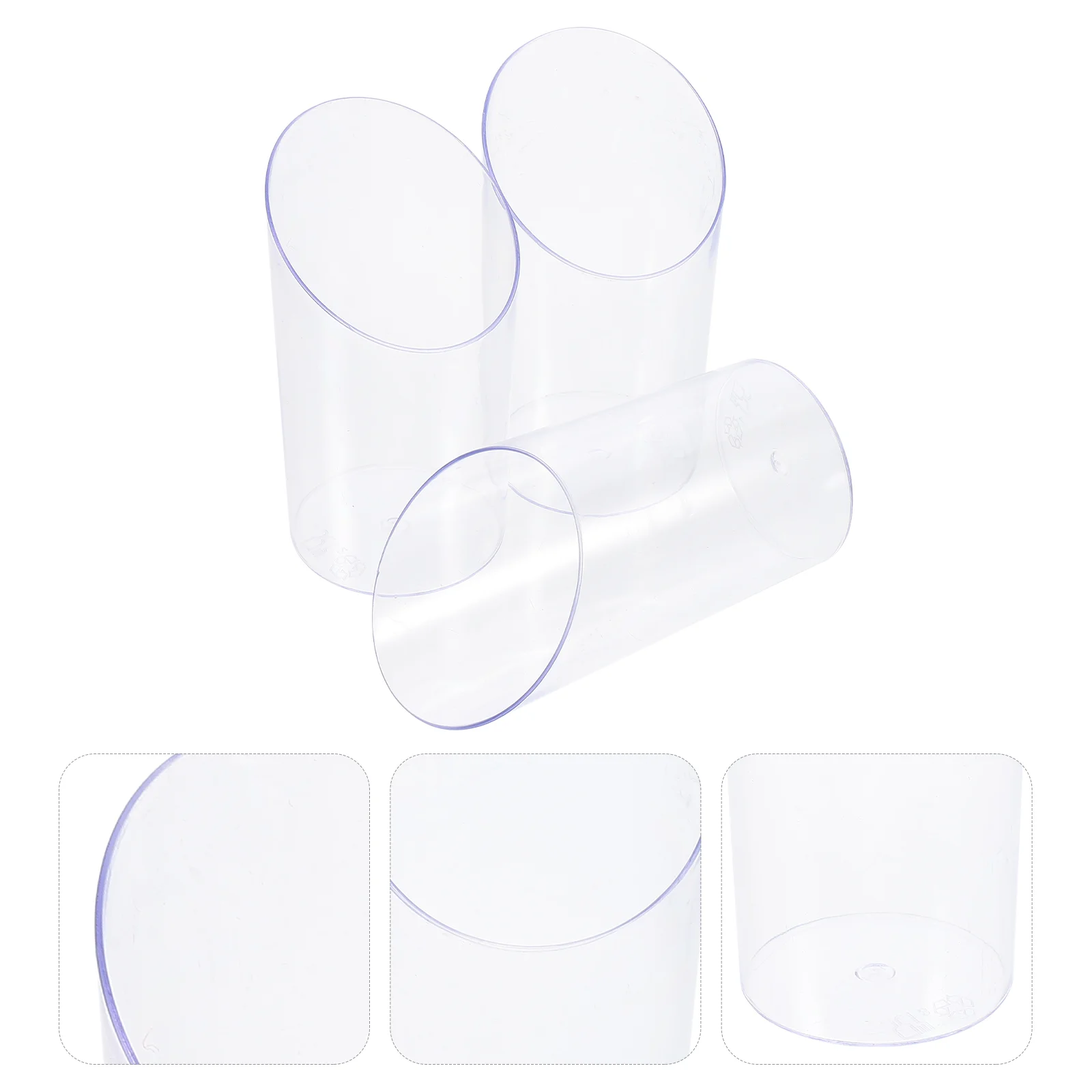 

30pcs Party Disposable Dessert Cup Dessert Cups Bevel Cup (65ml)