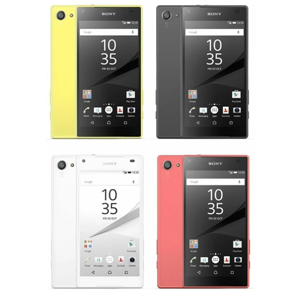 sony Z5 компактный SO-02H разблокированный 2 Гб ОЗУ 32 Гб ПЗУ Android четырехъядерный и четырехъядерный телефон 23MP 1080P GSM