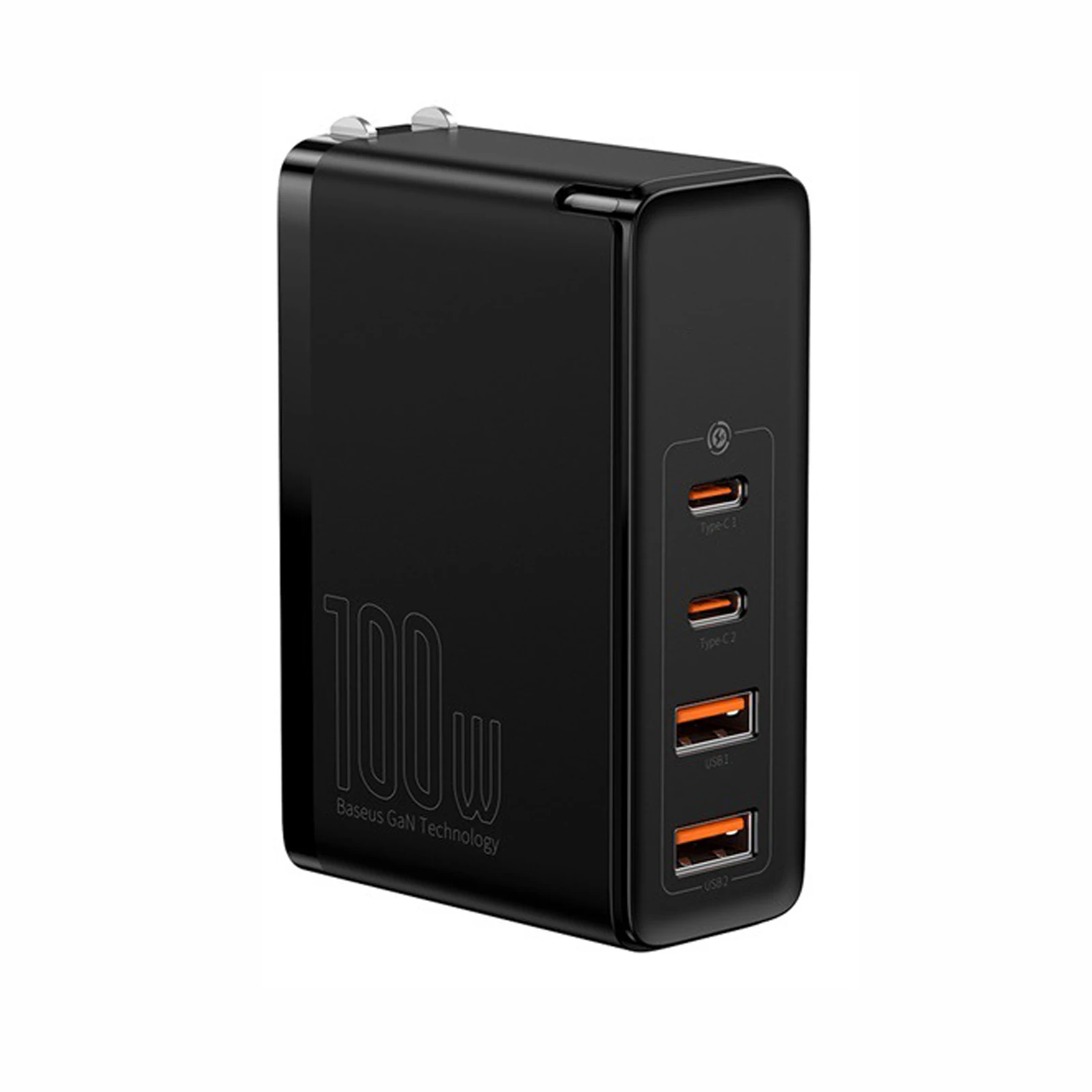 

100W Travel Home Office USB Type C Universal 4 Ports Phone Laptop PC Wall Charger Fast Charging Plug Portable Adapter