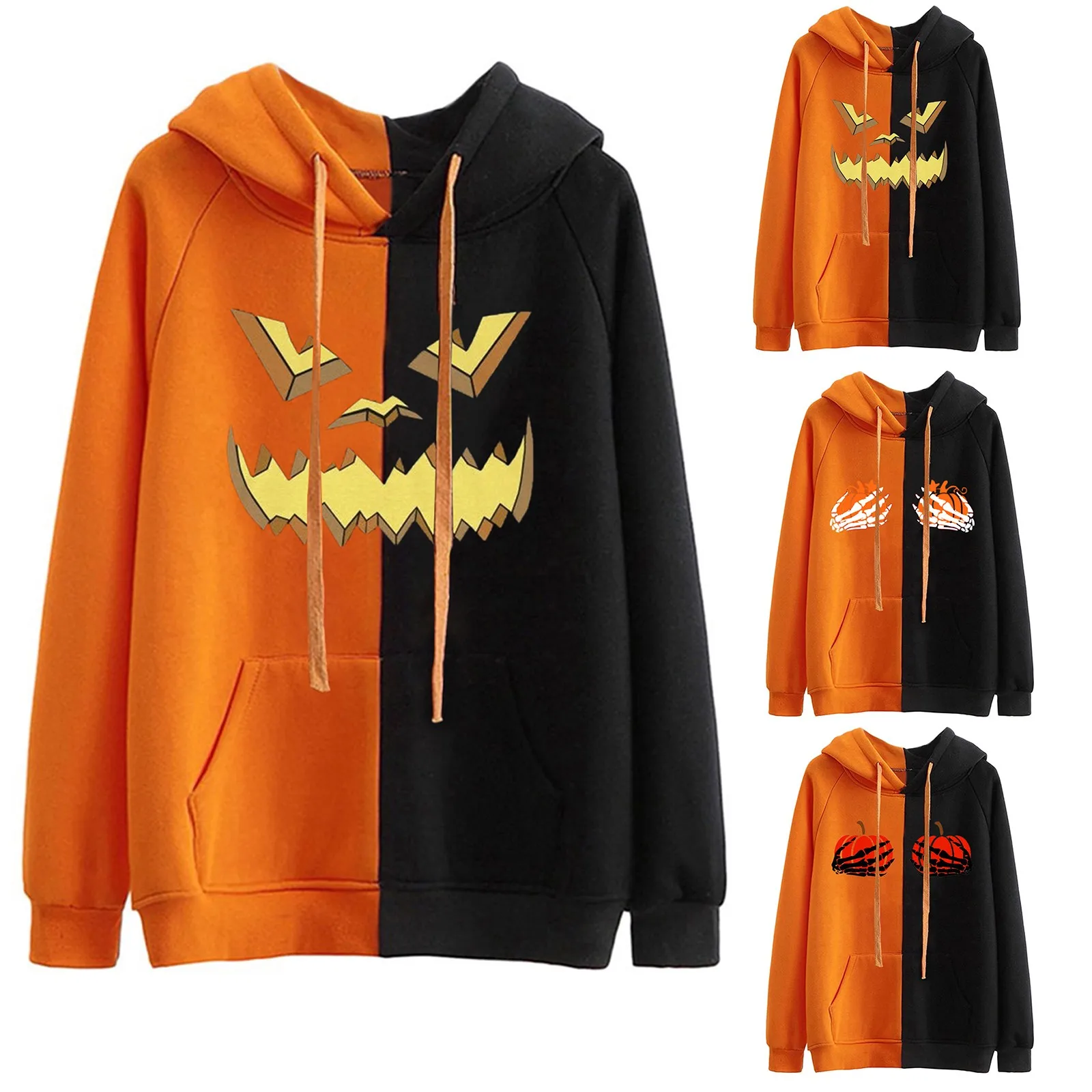 

Women Hooded Long Sleeve Tops Simple Comfy Loose Sweatshirts Halloween Pullovers Sweatshirts Casual Tops Толстовка Free Shipping
