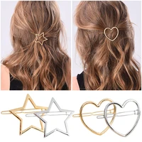 hair clip star shape hollow metal hair pin hair barrette hair accessories for women girls headwear hair accessories