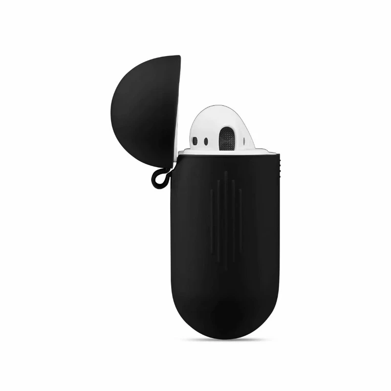 Цветной Мягкий силиконовый чехол для наушников AirPods 1/2 зарядки | Электроника