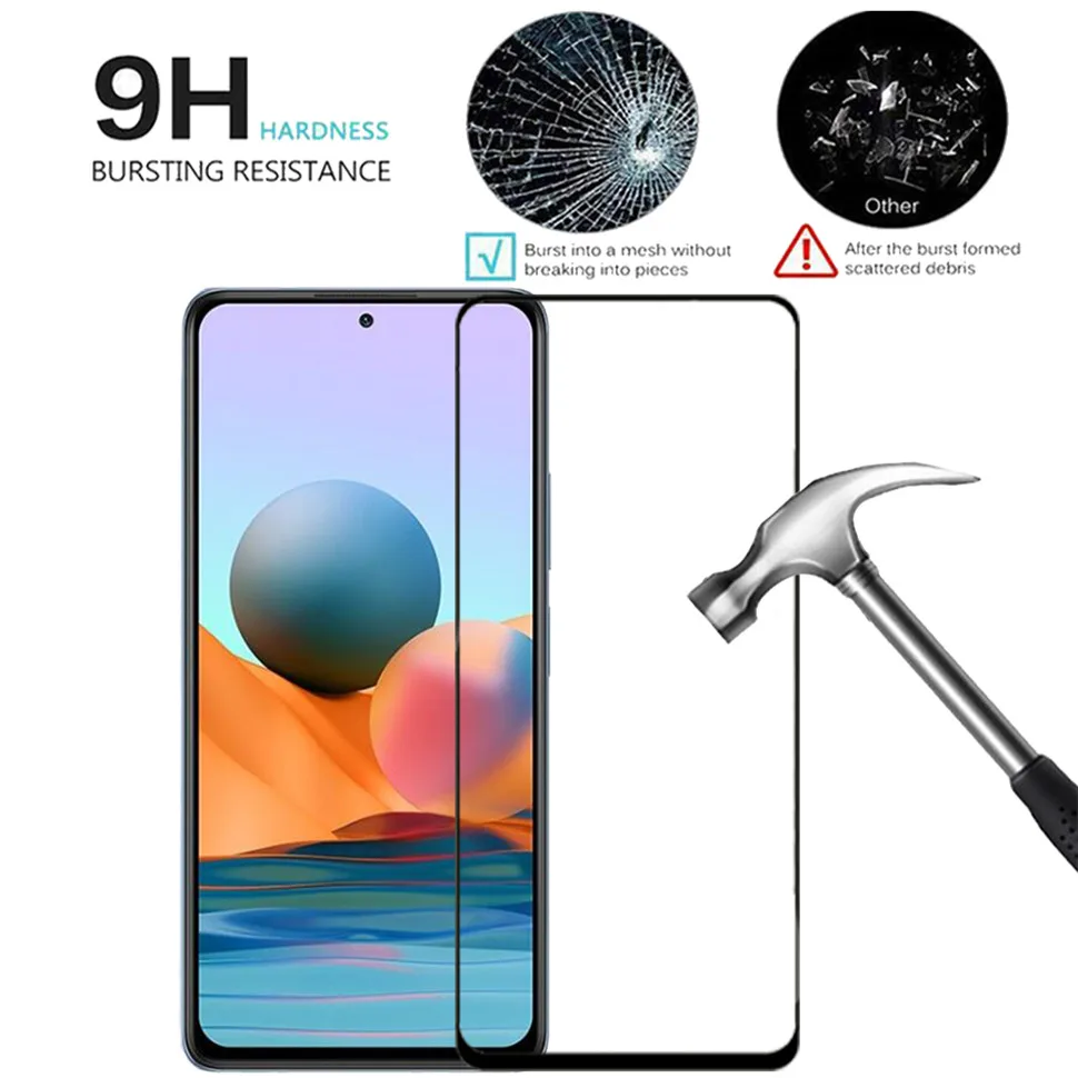 9D защитное стекло на Xiaomi Redmi Note 10 Pro закаленное Note10 Glass 10S нот защита для экрана 5G