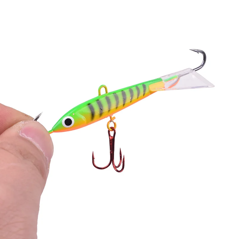 1 шт для зимней рыбалки применение металлического свинца приманки 8 2 см 18 г