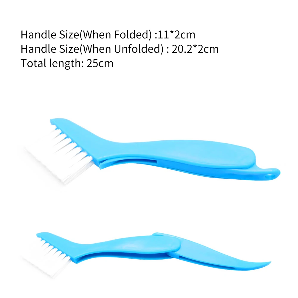 Новинка 2018 многофункциональная складная пластиковая щетка для очистки угловых