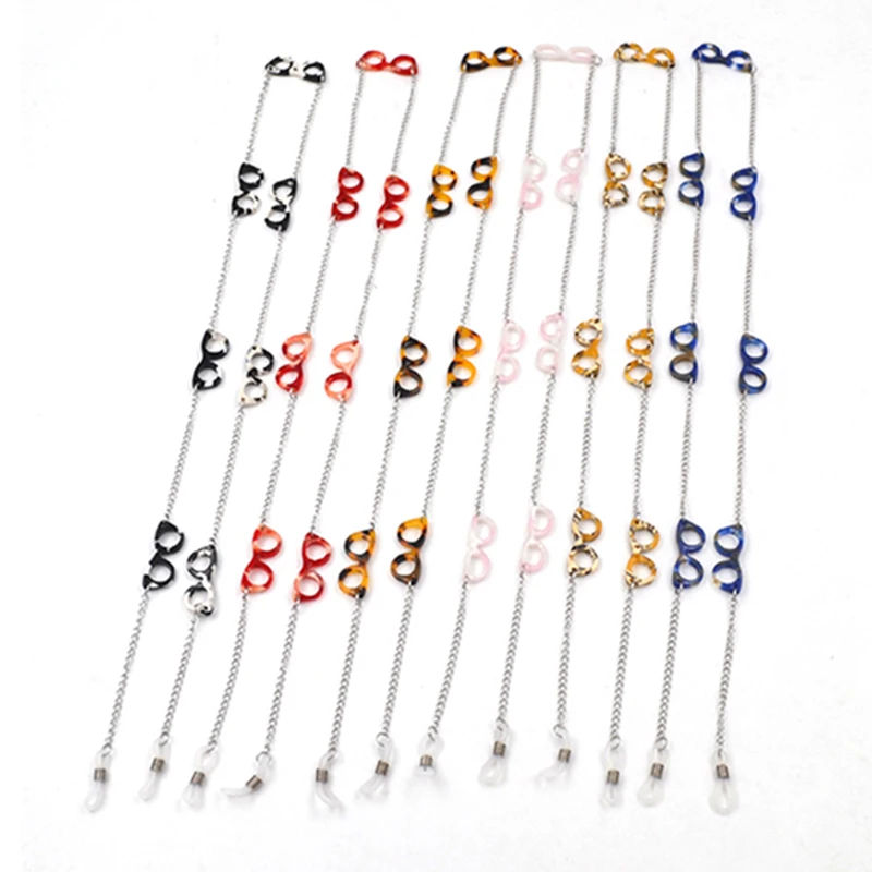 Модная металлическая цепочка для очков 76 см акриловые дизайнерские ремешки