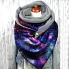 Шарф женский, хиджаб, дизайнерская одежда, бандана, модная зимняя женская мягкая накидка на пуговицах с принтом, повседневные теплые шарфы, шали