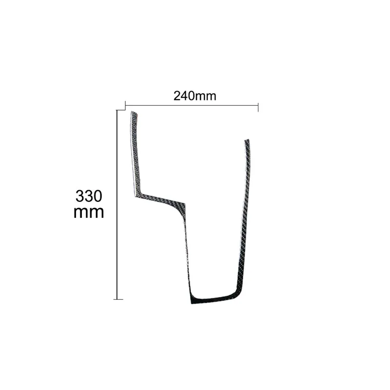 

For 2013-2015 Honda Civic Coupe gear panel outer frame 1 piece Car Accessories Interior Carbon Fiber Stickers Decorative